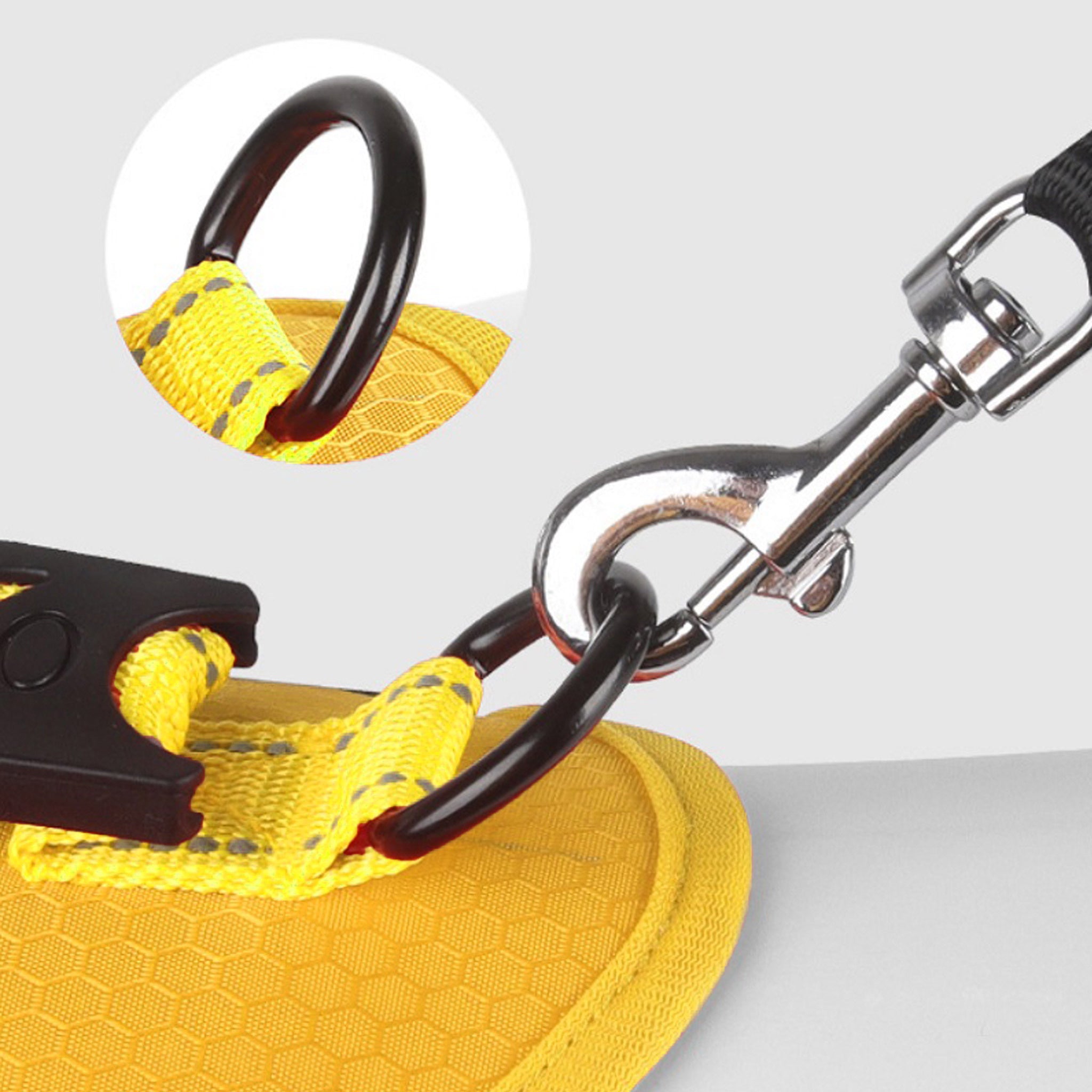 Močen D obroč rumene oprsnice proti vlečenju.