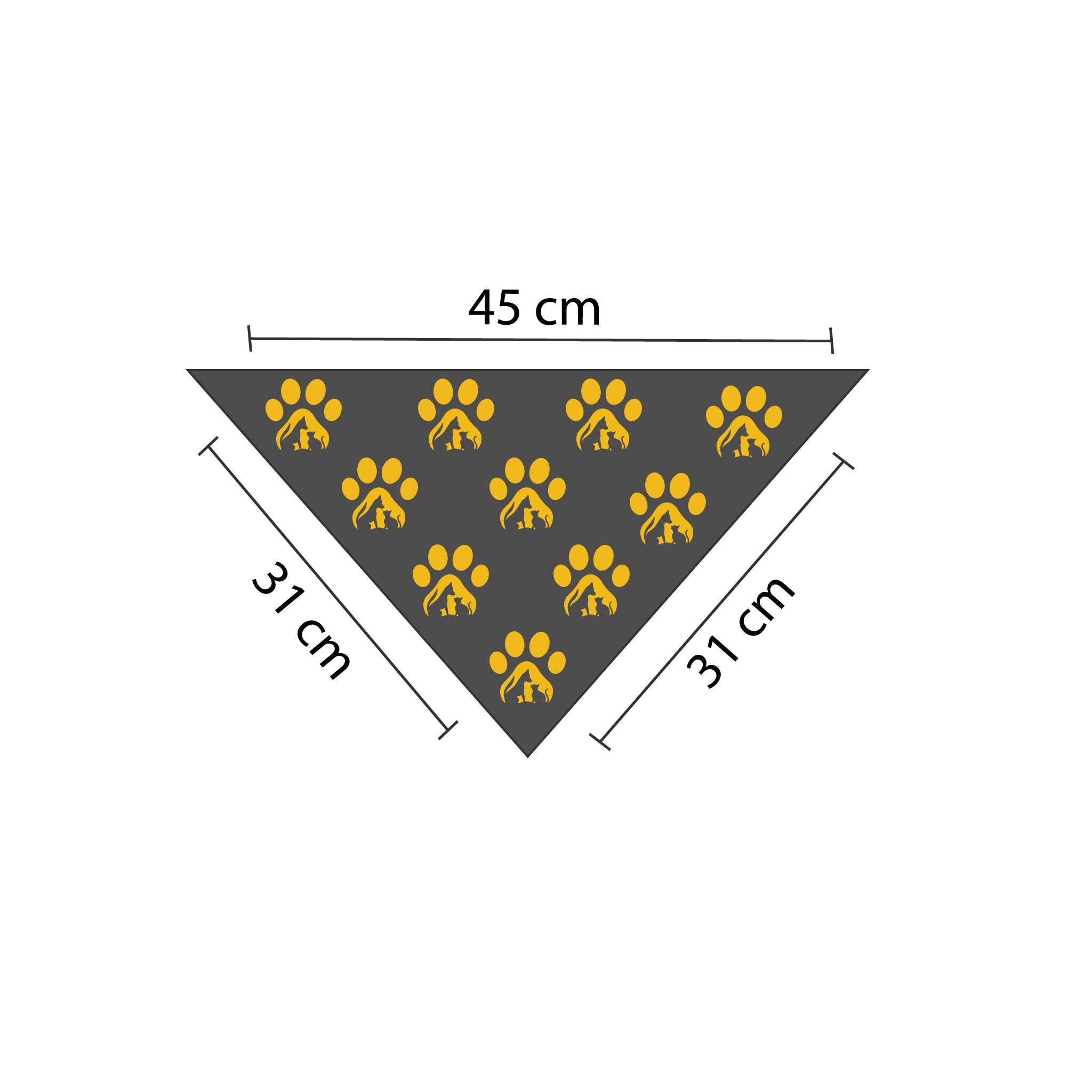 Dimenzije rutke za pse z motivom avokada