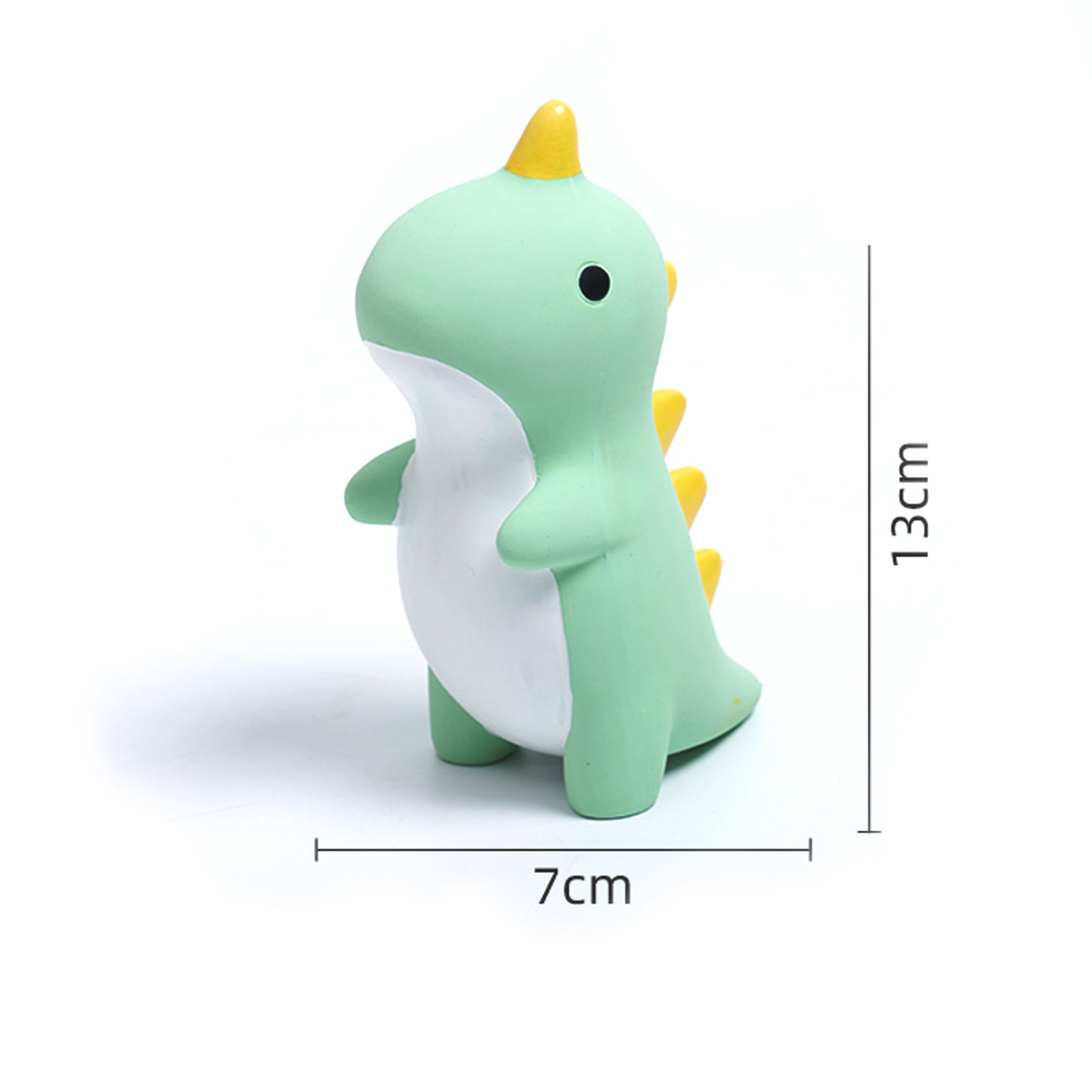 Dimenzije silikonske igrače v obliki zelenega dinozavra